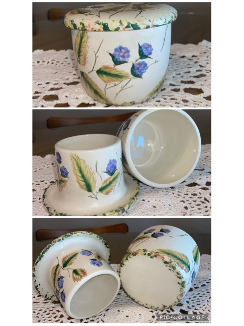 Butter Bell Ceramic Crock Crock Container Saver Keeper French Country Vibes